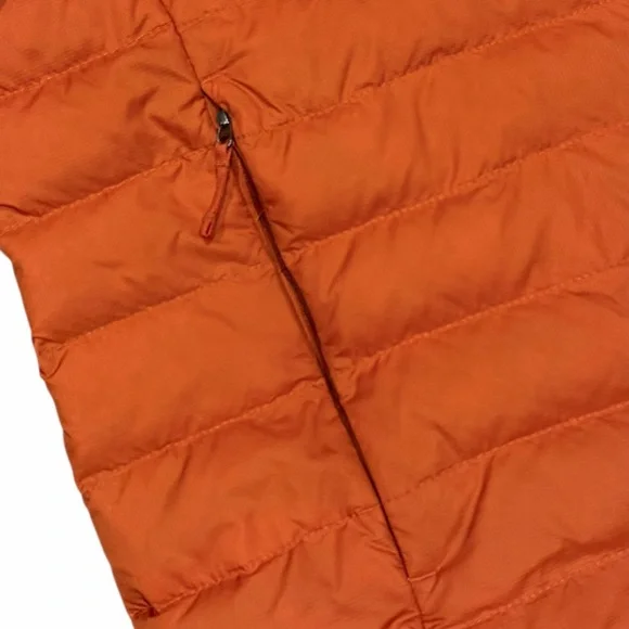The North Face 550 Down Fill Puffer Jacket Orange Men XL